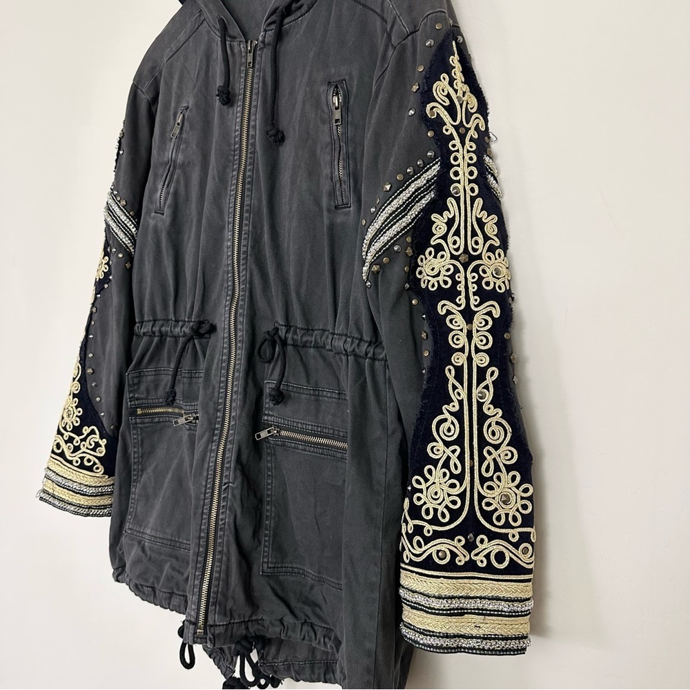 Free People Golden Quills Military Parka in Gray - Picture 6 of 15